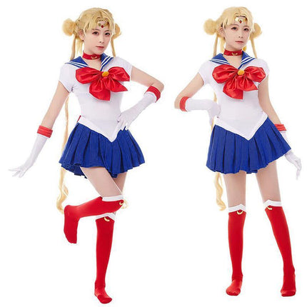 Anime Sailor Moon Tsukino Usagi Cosplay Costume Uniform Dress Halloween Outfits AU - Aimall
