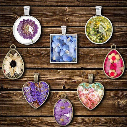 31PCS DIY Silicone Resin Mold Jewelry Casting Epoxy Pendant Tray Mould Craft Kit - Aimall