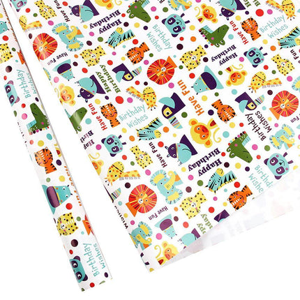 20pcs Cute Animal Cartoon Gift Wrapping Paper for Toys Bookskin and Crafts