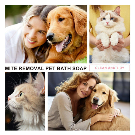 Pet Soap for Cats and Dogs Relieves Itchy Skin Anti Mite Cleaning Hair Care