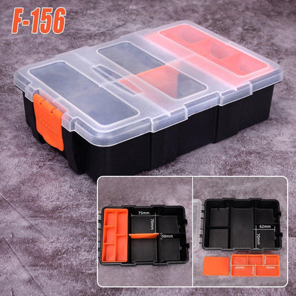 Clear Plastic Storage Box Multi Compartment Organizer for Small Parts Beads