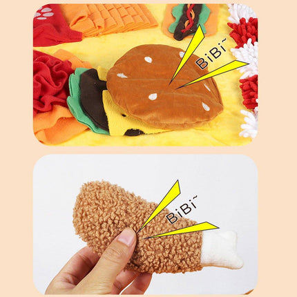 Dog Sniffing Pad Pet Training Mat Interactive Snuffle Toy for Dogs Stress Relief