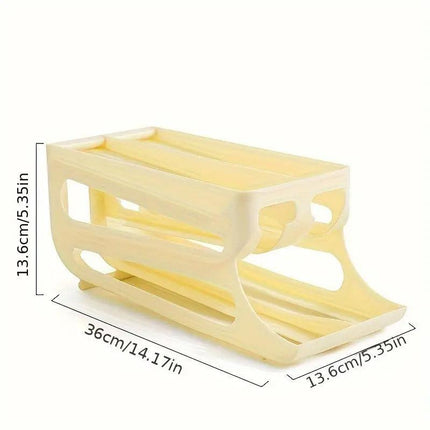 Sliding Egg Carton Refrigerator Storage for Kitchen Egg Holder and Organizer
