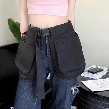 Gardening Apron Half-length Waist Bag Tool Work Clothes Adjustable Short Apron
