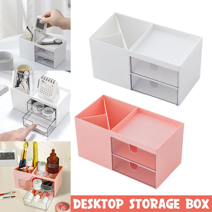 Multifunctional Desktop Organizer with Storage Drawer for Home Office Supplies