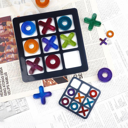 Silicone Mold Making Tic-Tac-Toe Game Jewelry Resin Casting Mould Craft DIY Tool - Aimall