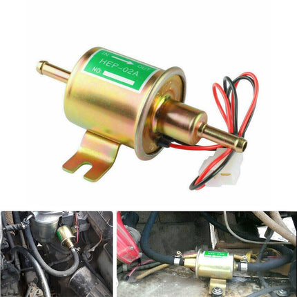 12V Universal Low Pressure Electric Fuel Pump 2.5-4 PSI Gas Diesel Inline HEP02A