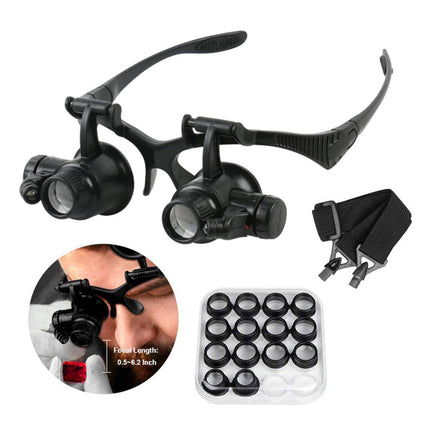Head Mounted Bifocal Magnifier Jewellery Watch Repair High Magnification Tool