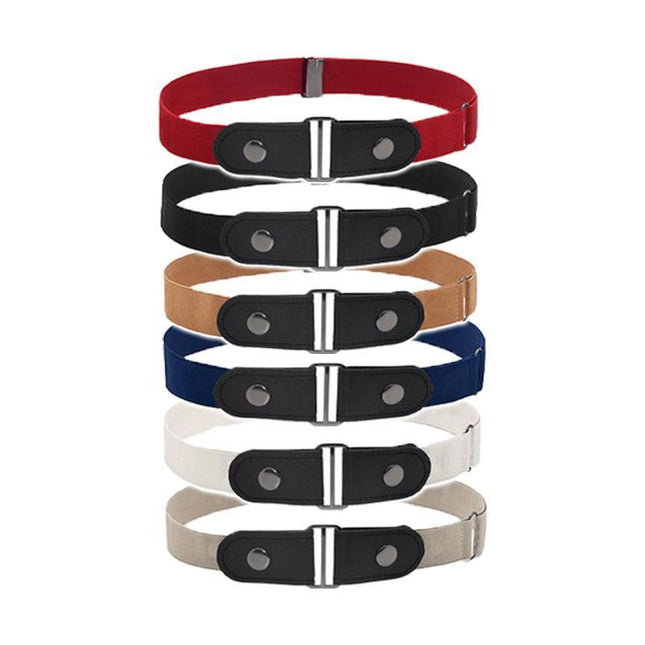 Buckle-Free Elastic Invisible Comfortable Womens No Bulge Hassle Belt For Jeans - Aimall
