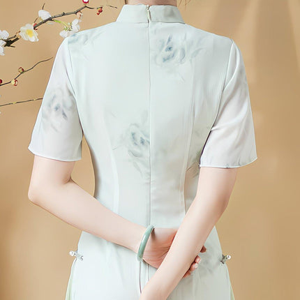 Summer Women Cheongsam Improved Chinese Dress New Elegant Style Traditional