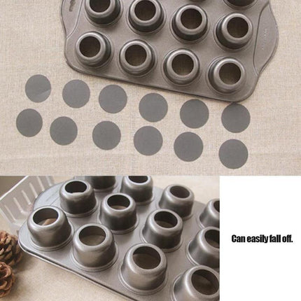 12 Cups Individual Mini Cheesecake Cake Pan Tin Loose Base Cheese Cake Mould Pan - Aimall