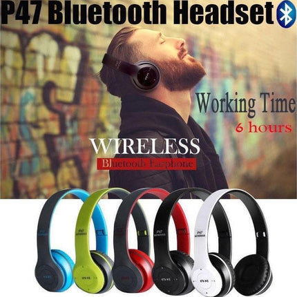 Noise Cancelling Wireless Headphones Bluetooth 5 earphone headset with Mic Hot - Aimall