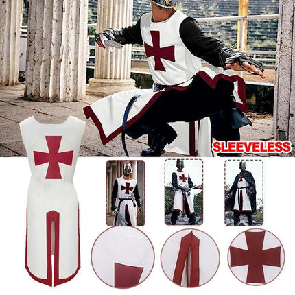 Medieval Tunic Royal Knight Renaissance Roman Men Costume Warrior Crusader AU - Aimall