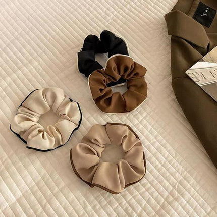 Large Scrunchies Silk Satin Elastic Hair Hair Bands Rope Tie Ponytail Accessory - Aimall