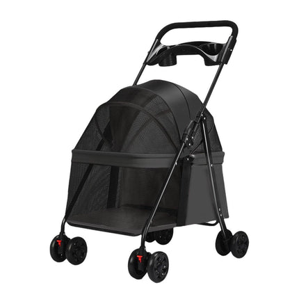 Lightweight Pet Stroller for Cats and Small Dogs Easy Fold Portable Travel Use