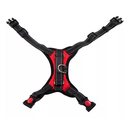 S-M Front Range No-Pull Dog Harness Vest Adjustable Outdoor Handle Puppy Pet - Aimall