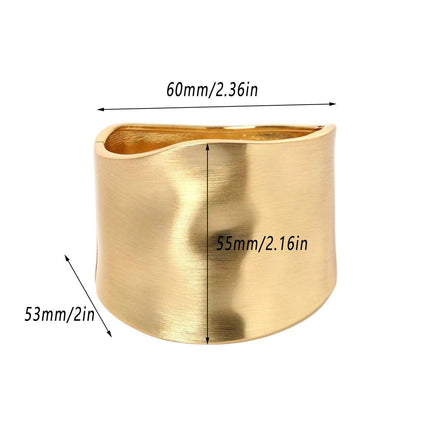 Wide Edge Exaggerated Bangle Fashion Bracelet Vintage Style Premium Jewellery