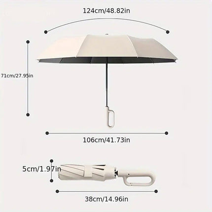 Automatic Folding UV Protection Umbrella Unisex Dual Purpose Rain Sun Umbrella