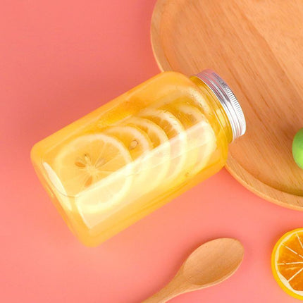 10pcs 500ml PET Plastic Juice Bottles Food Grade Drink Containers for Beverages
