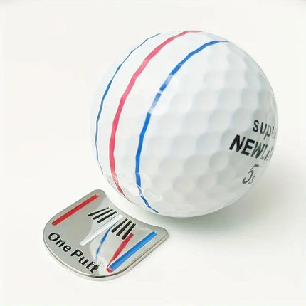 Golf Ball Marker Metal With Hat Clip Golf Training Aid Outdoor Sport Aiming Tool