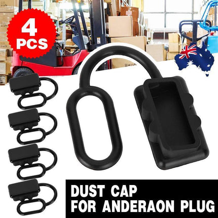4 x Dust Cap Black Anderson Plug Cover Style Connectors 50AMP Battery Caravan - Aimall