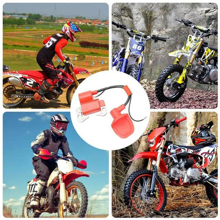 High Voltage Red Ignition Coil Pack for 47cc 49cc Dirt Bike ATV Mini Moto