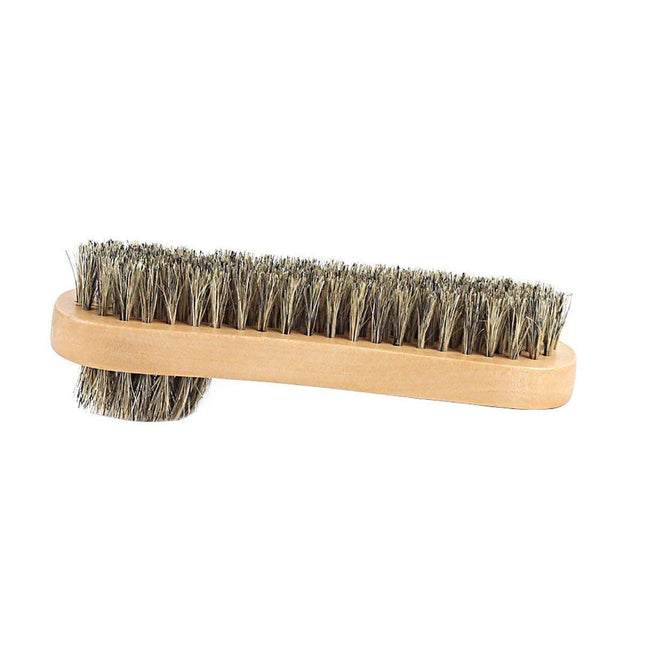 Double Sided Leather Shoe Polish Brush Oval Oiled Scrub Shoe Cleaning Tool