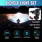 1pc Bike Front Rear LED Lights Set Mountain Bicycle USB Rechargeable Torch Lamp No Battery