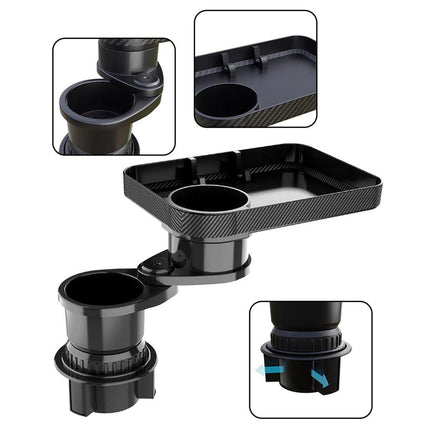 Car Tray Cup Holder Rotatable Drink Holder Mobile Phone Holder Car Organization