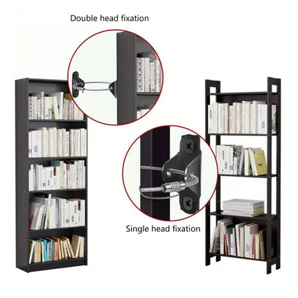 10 Sets Furniture Anti-Tip Wall Straps Kit for Bookshelf Dresser Cabinet