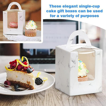 100PCS Portable Single Design Cake Box Paper Cupcake Packing Box Party Supplies Aimall