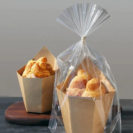500PCS French Fries Cups Disposable Kraft Paper Cups Snack Containers Aimall