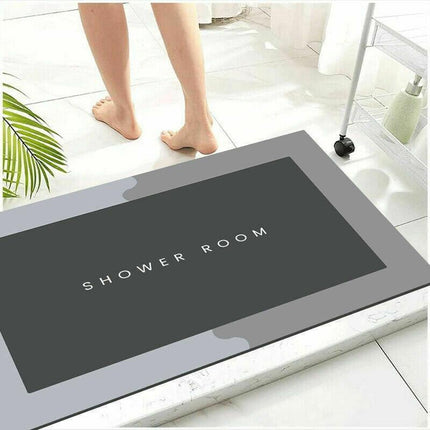 40*60CM Super Absorbent Floor Mat Soft Quick-Drying Non-Slip Diatom Mud Bath - Aimall