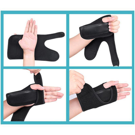 Wrist Support Hand Brace Band Carpal Gloves Tunnel Splint Arthritis Sprains Pain - Aimall