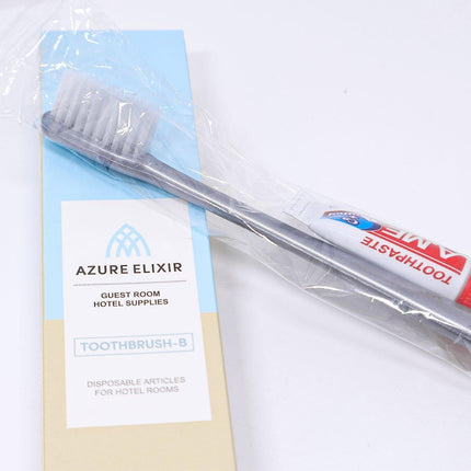 Star Hotel Toiletries Toothbrush and Toothpaste Set for Guesthouse Travel Use
