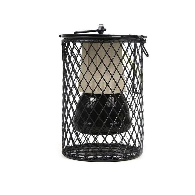 Reptile Ceramic Heat Lamp with Anti-hot Cage Light Holder Switch Set Brooder Pet - Aimall