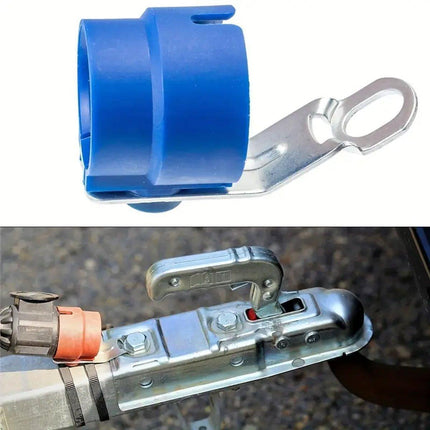 2pcs Blue Trailer Connector Retainer Heavy Duty Hitch Plug Holders for Trucks
