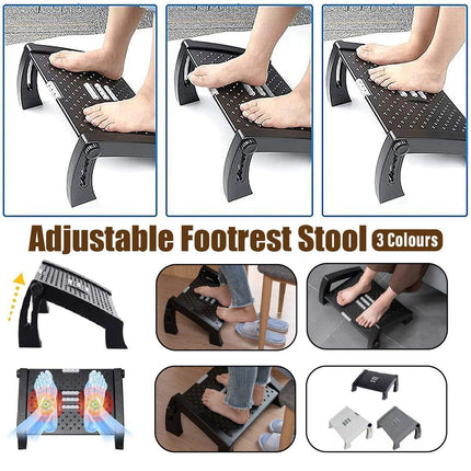 1PC Adjustable Office Foot Rest Pedal Stool Sofa Leg Support for Home or Desk Use