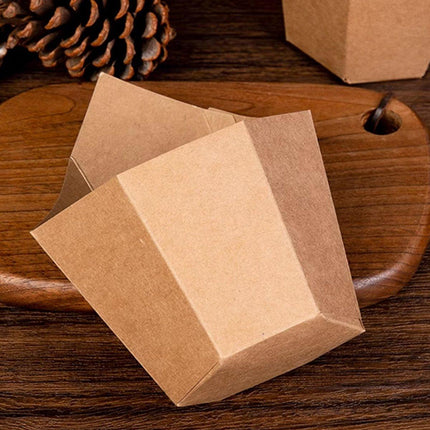 100PCS Golden Croissant Sandwich Holder Kraft Paper Cheese Corn Stick Packaging