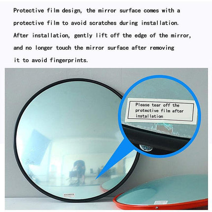 30cm Round Convex Mirror Blind Spot Safety Mirror Traffic Driveway Shop Junction - Aimall