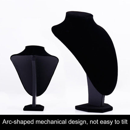 Black Necklace Display Stand Jewelry Storage Organizer for Necklaces and Chain