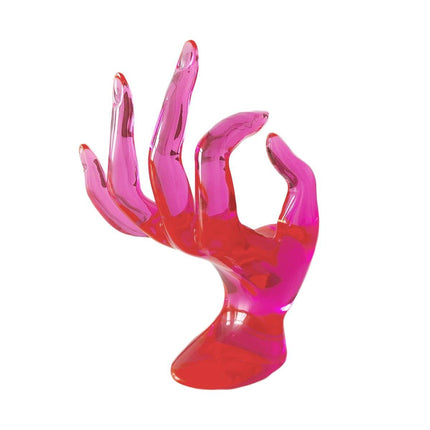 Plastic Ring Display Rack Jewelry Hand Mold Stand for Rings Accessories Display