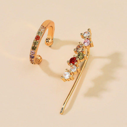 Simple Ear Clips No Piercing Stud Earrings Set Non Pierced Fashion Jewellery