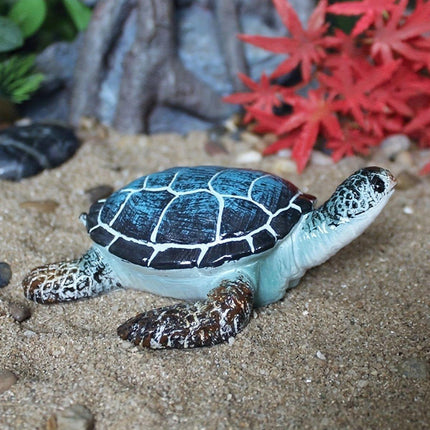 Resin Sea Turtle Aquarium Ornament Underwater Decor for Home and Fish Tank Use