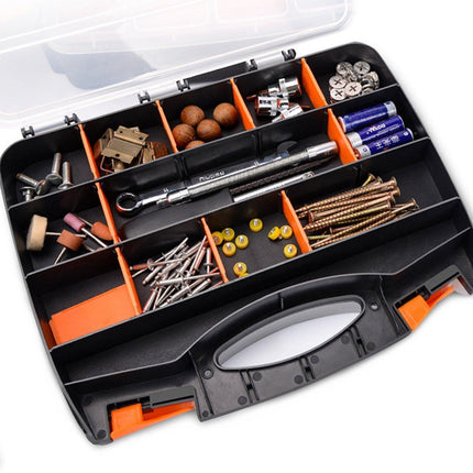 Clear Plastic Storage Box Multi Compartment Organizer for Small Parts Beads