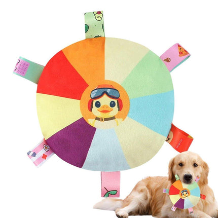 Interactive Dog Frisbee Puppy Teething Toy Pet Training Fetch Toy Outdoor