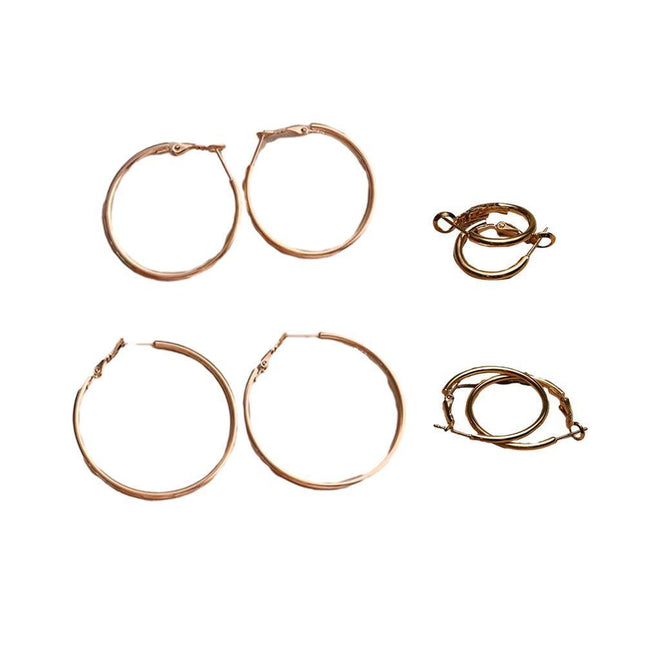 1Pair Surgical Steel Hinged Segment Hoop Ring Sleeper Lip Ear Nose Body Piercing - Aimall