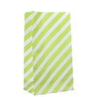 100X Colourful Plaid Kraft Paper Bag Candy Cookie Snack Cake Gift Bags 13*8*24CM - Aimall