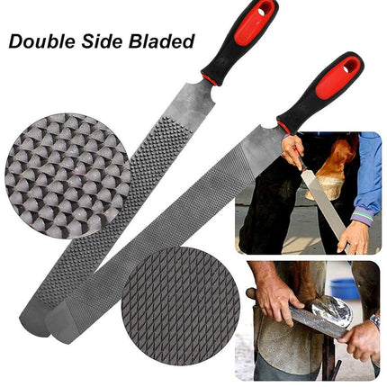 14 Inch Shoe Repair Tool Set Pliers Knife File Horseshoe Shear Hoof Trimming Kit