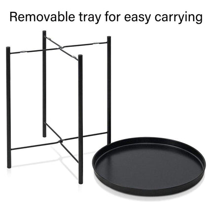 Small Coffee Table Simple Tray Mini Round Table Compact Side Table Living Room
